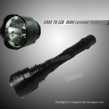 10W Green Rechargeable LED Flashlight for Hunting